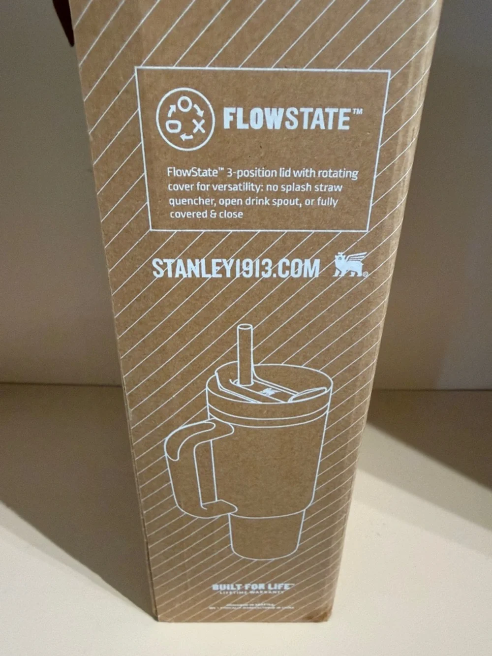 Stanley Pink 40oz Travel Tumbler Lid with Logo - Picture 6 of 7